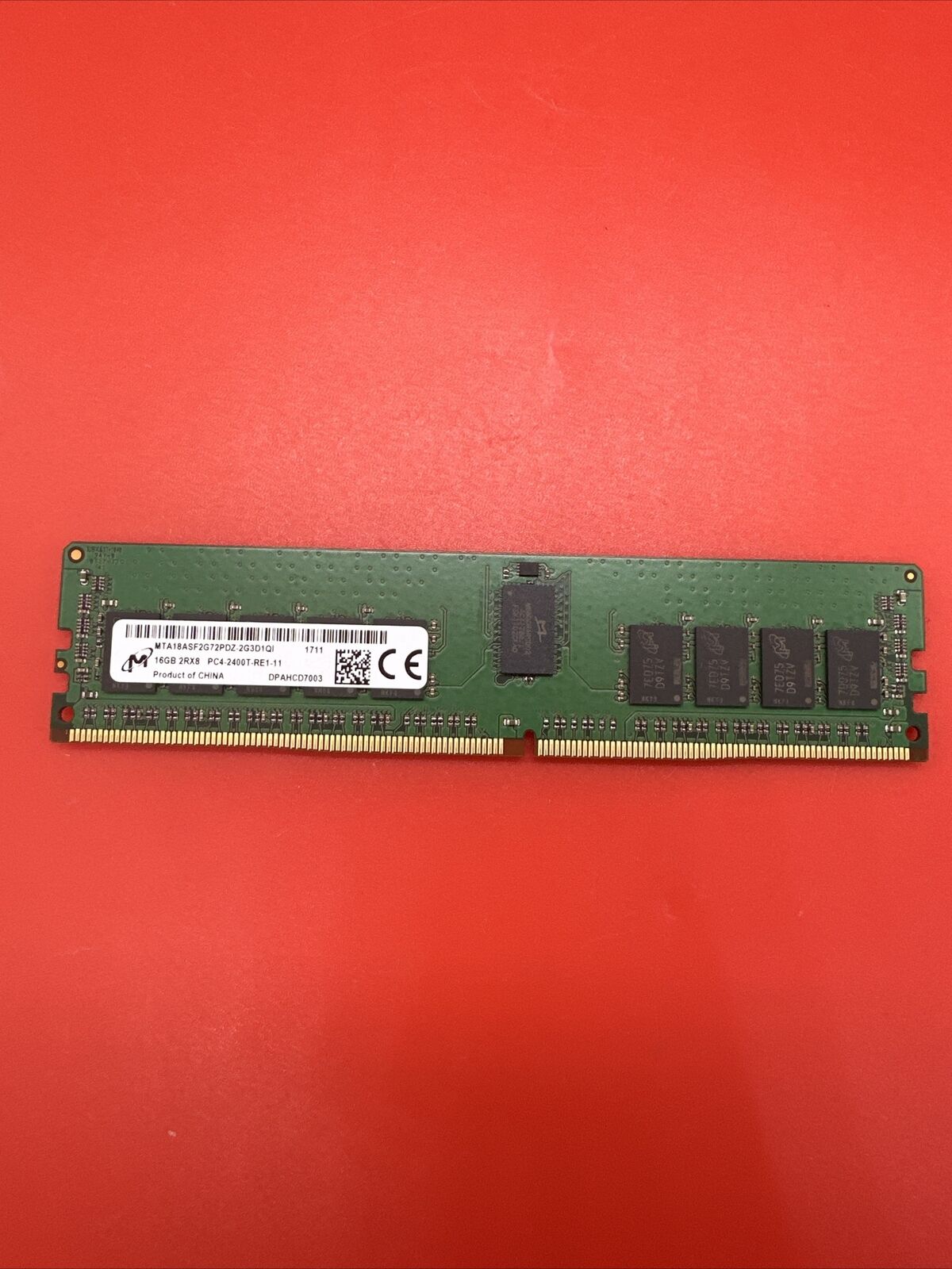 16GB 2Rx8 PC4-2400T Micron MTA18ASF2G72PDZ-2G3D1QI Server Memory