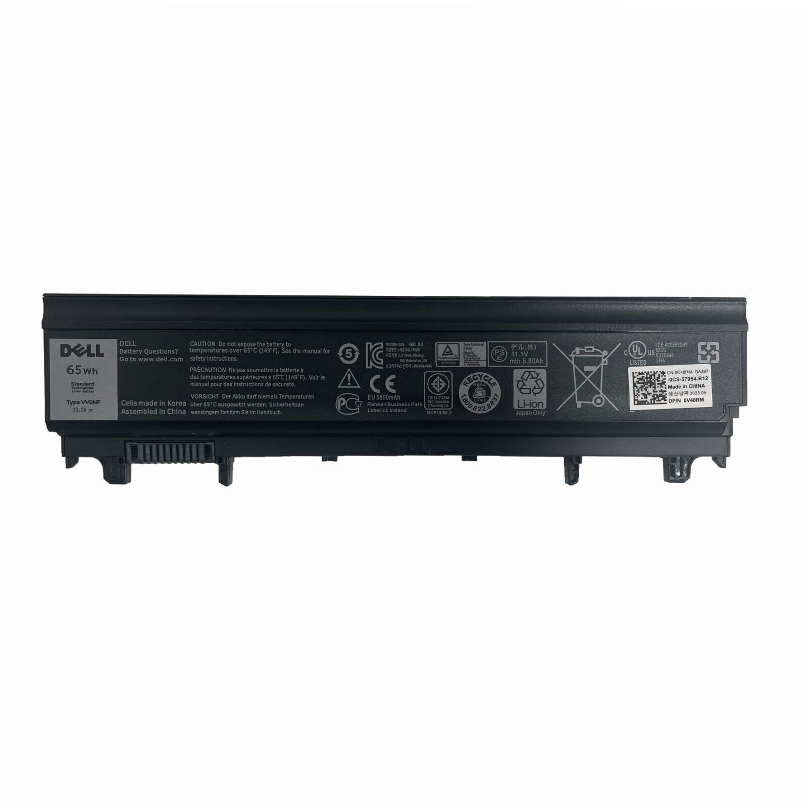 NEW Genuine 65WH VV0NF CXF66 F49WX NVWGM Battery For Dell Latitude E5540 E5440