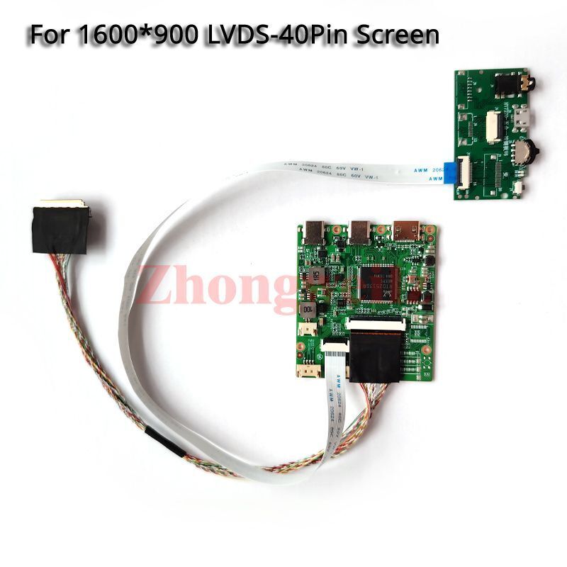 For LP140WD2-TLG1/TLHA USB-C Mini-HDMI LVDS 40-Pin 1600x900 LCD Driver Board Kit