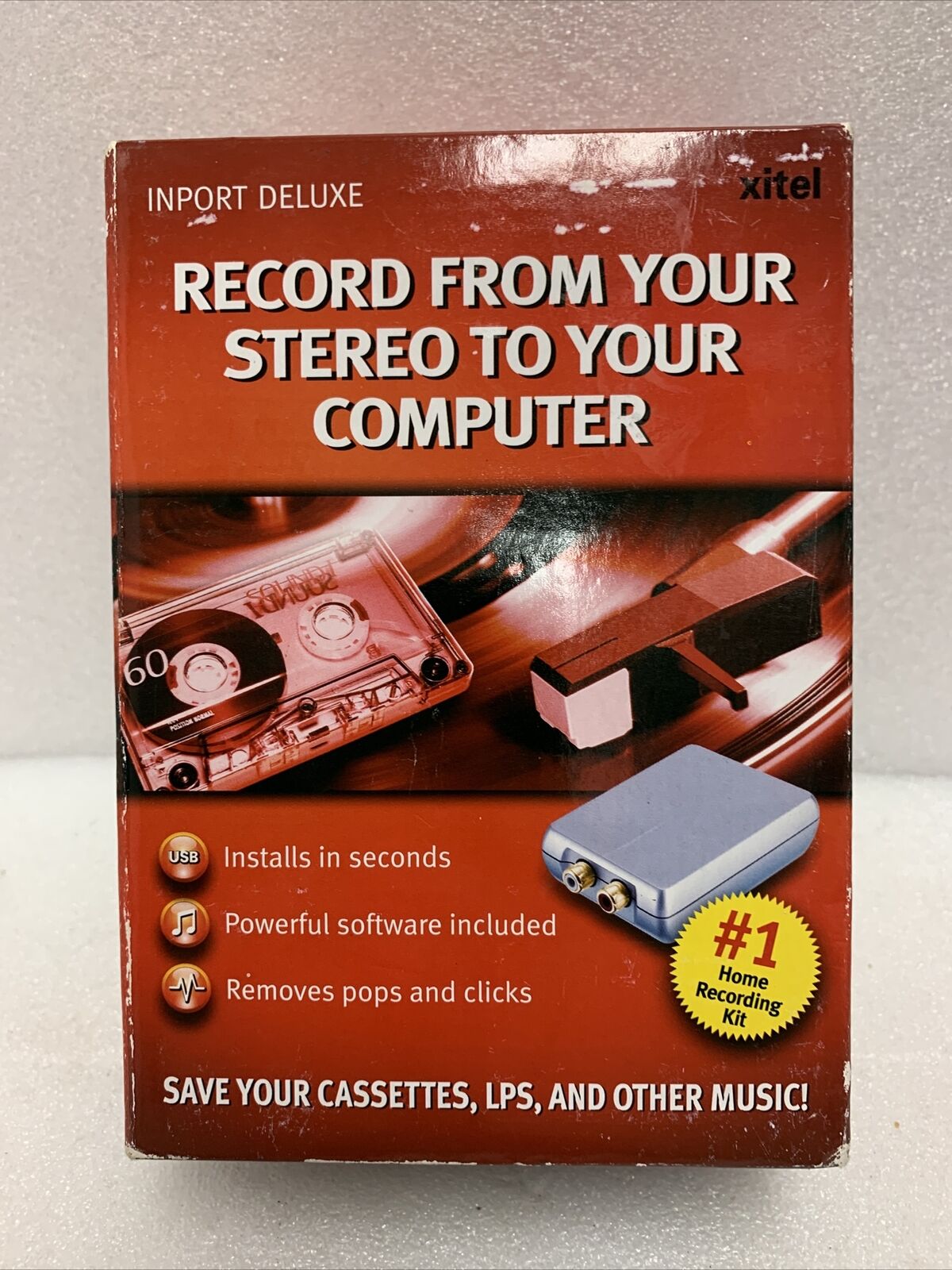XITEL Import Deluxe Audio Recording Kit Save Cassettes LPs & Other Music USB NEW