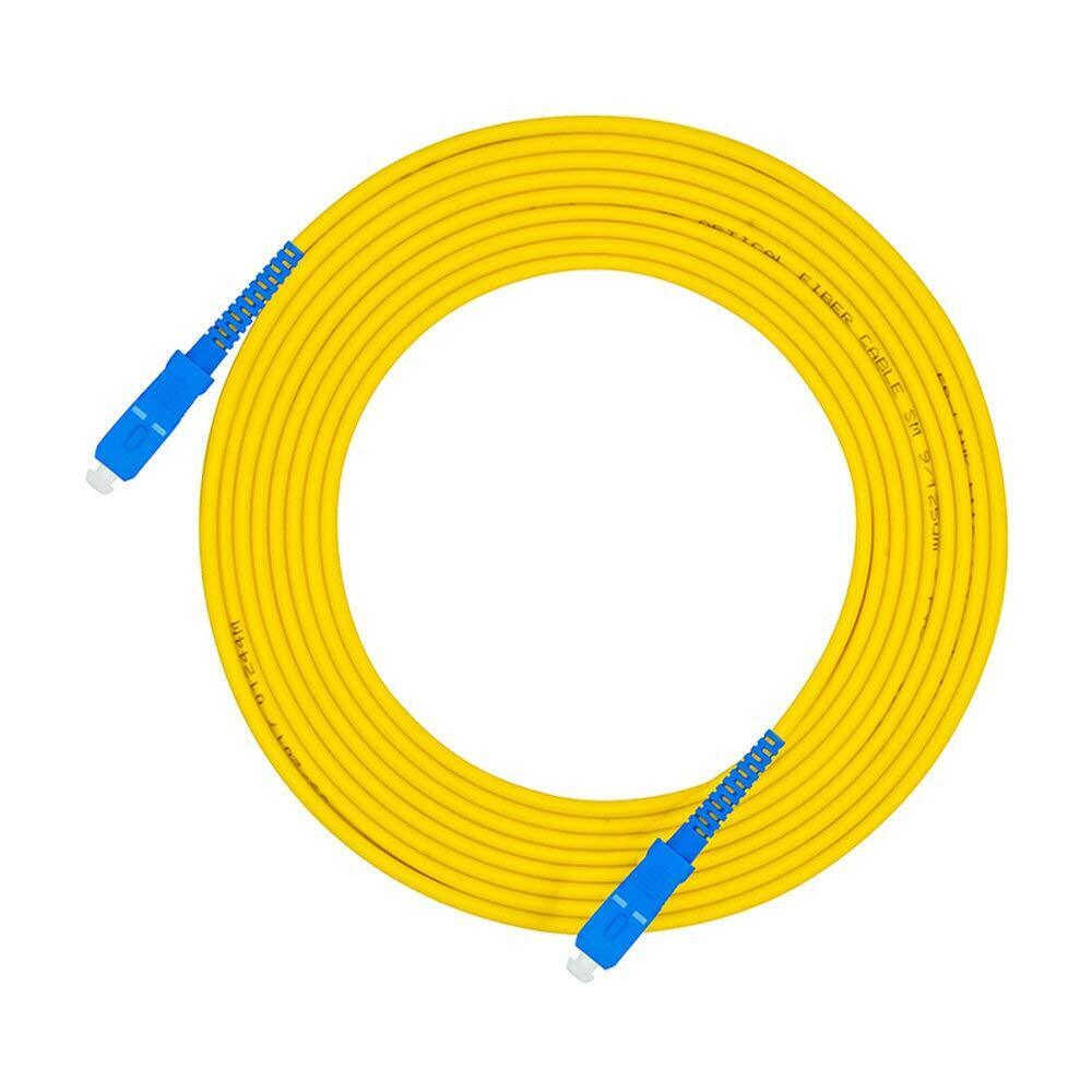 30Meters 100ft SC to SC Fiber Optic Cable Jumper Optical Patch Cord Simplex S...
