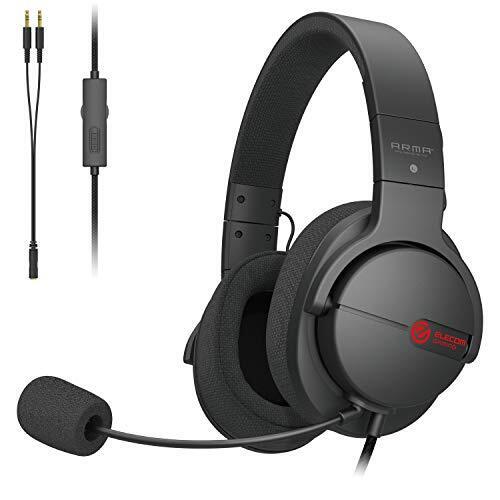 Elecom Gaming Headset Headphones ARMA Black PS5 PS4 Switch HS-ARMA100BK NEW