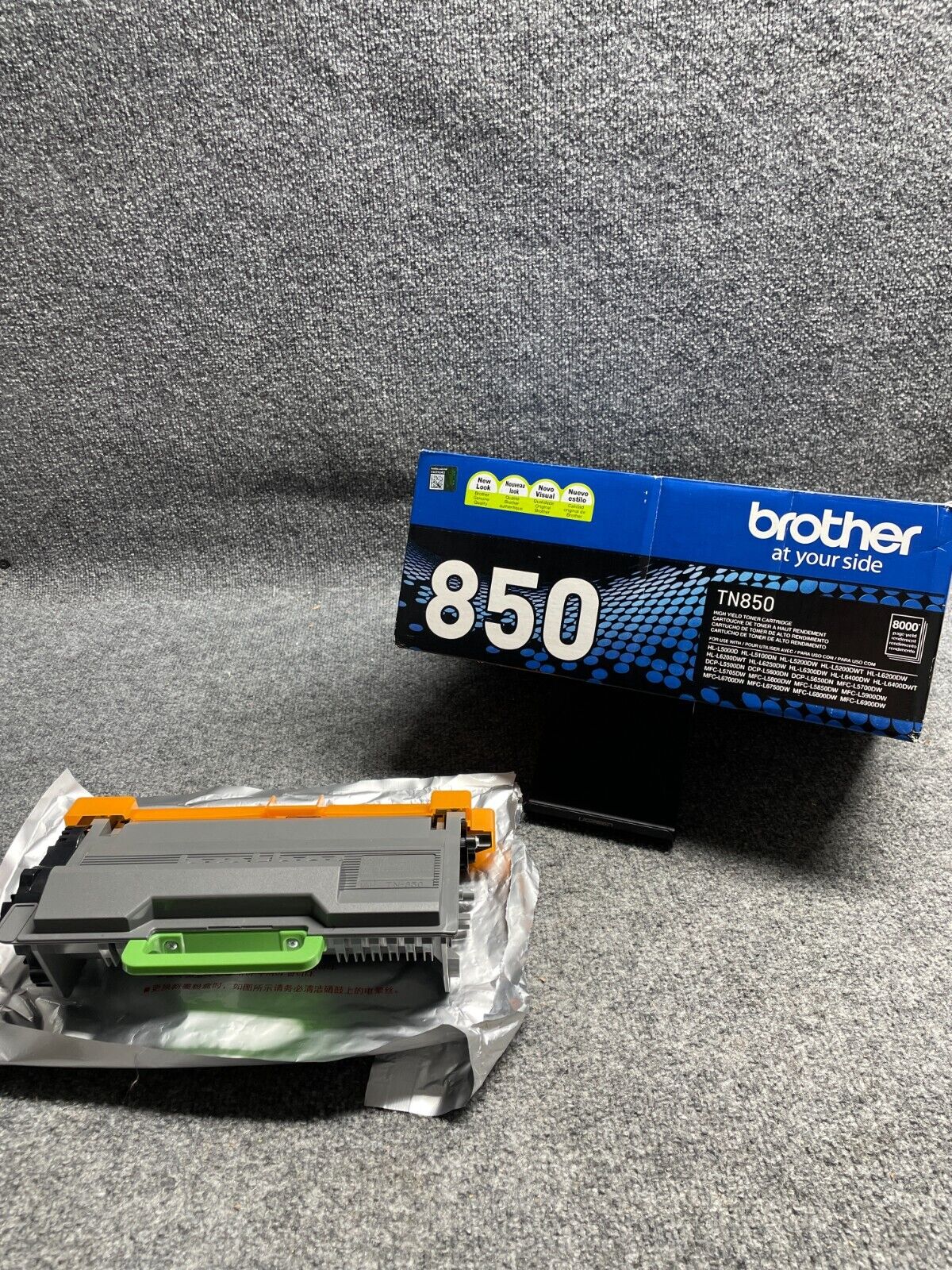 Brother TN850 850 High Yield Black Toner Cartridge Genuine Open Box