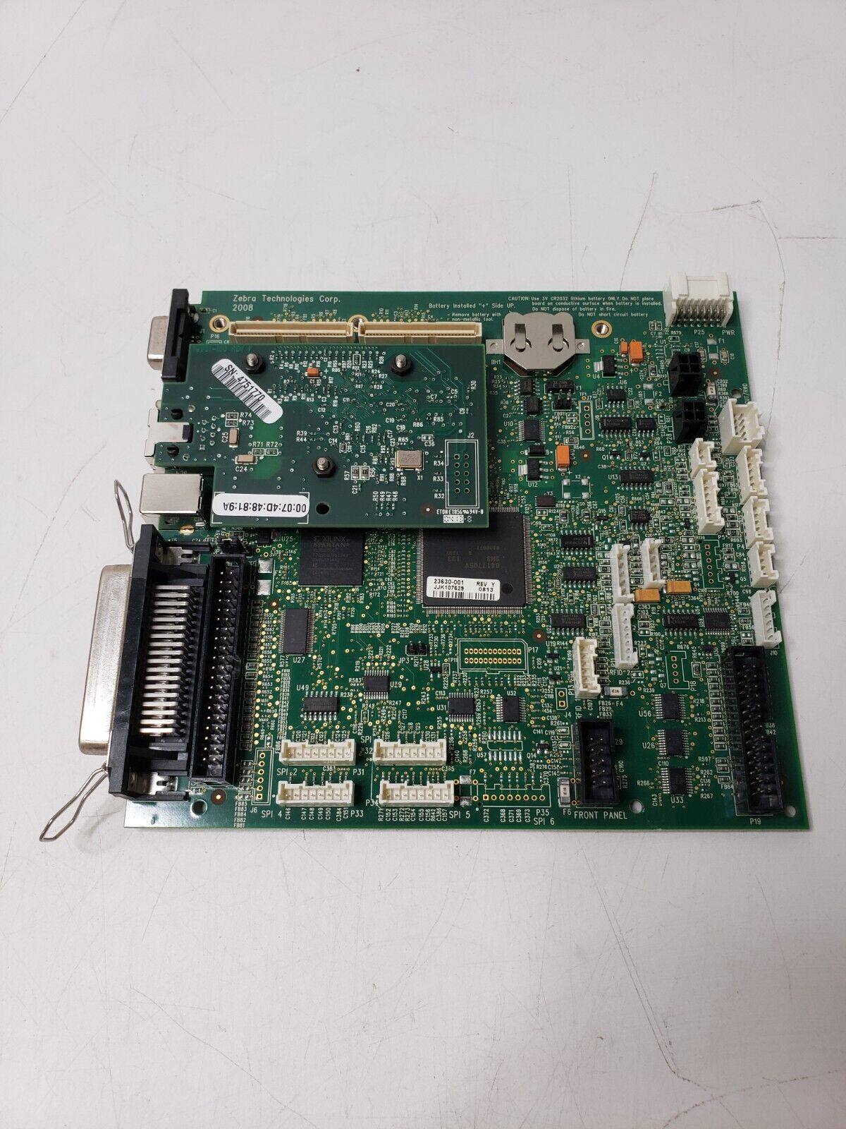 Zebra 110XI4 140XI4 Label Printer Main Logic Board 23630-001 W/ RJ45 Connection