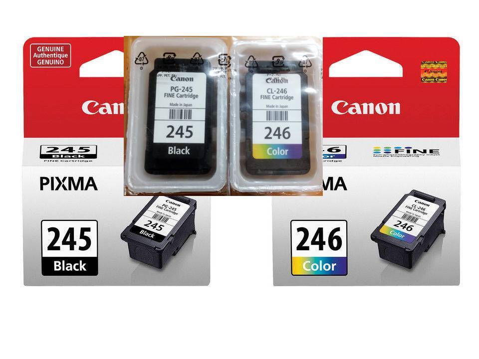 Genuine Canon 245 246 ink cartridge combo for MX492 490 3120 2922 4522 printer