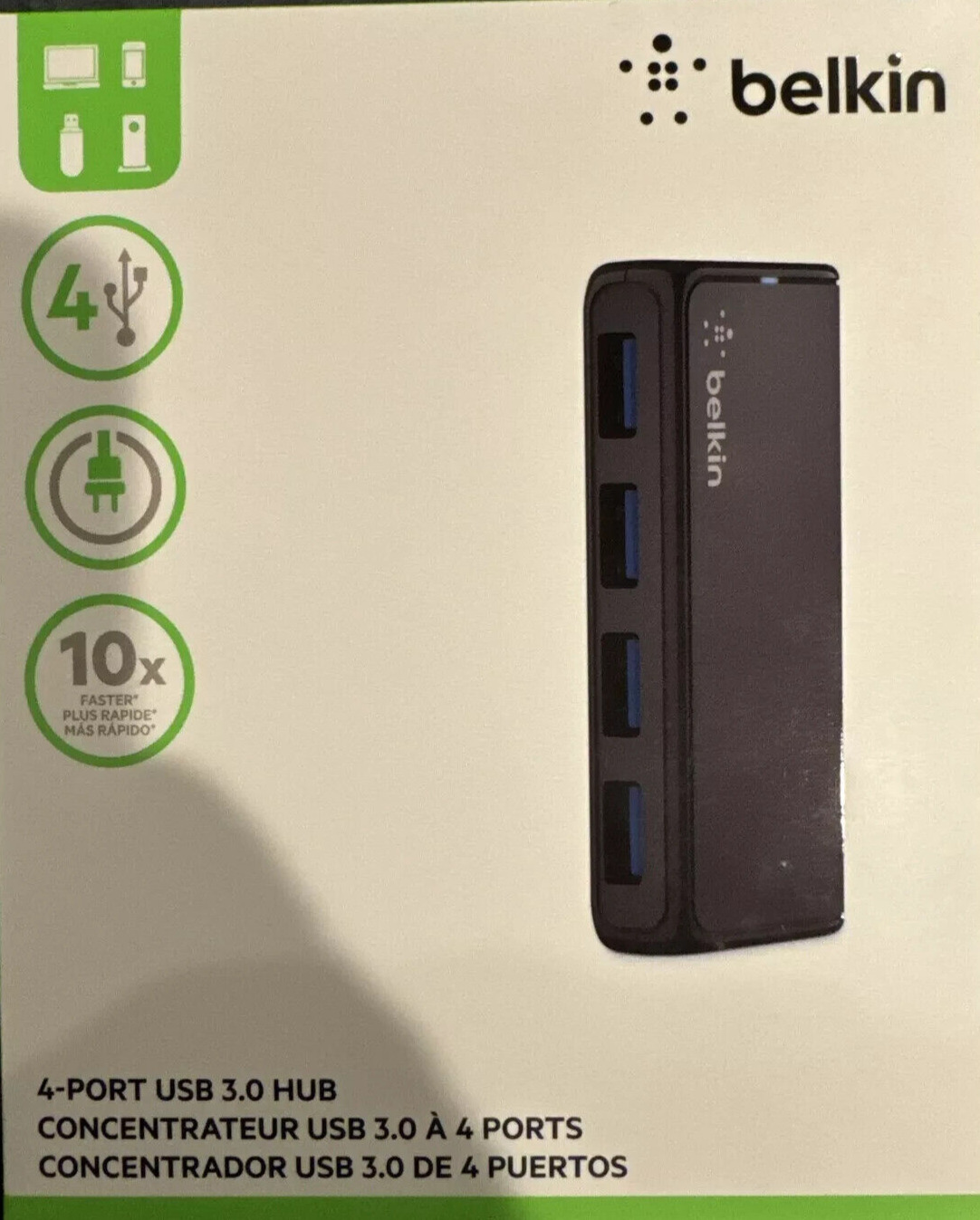 Belkin SuperSpeed USB 3.0 4-port Hub (F4U058tt)