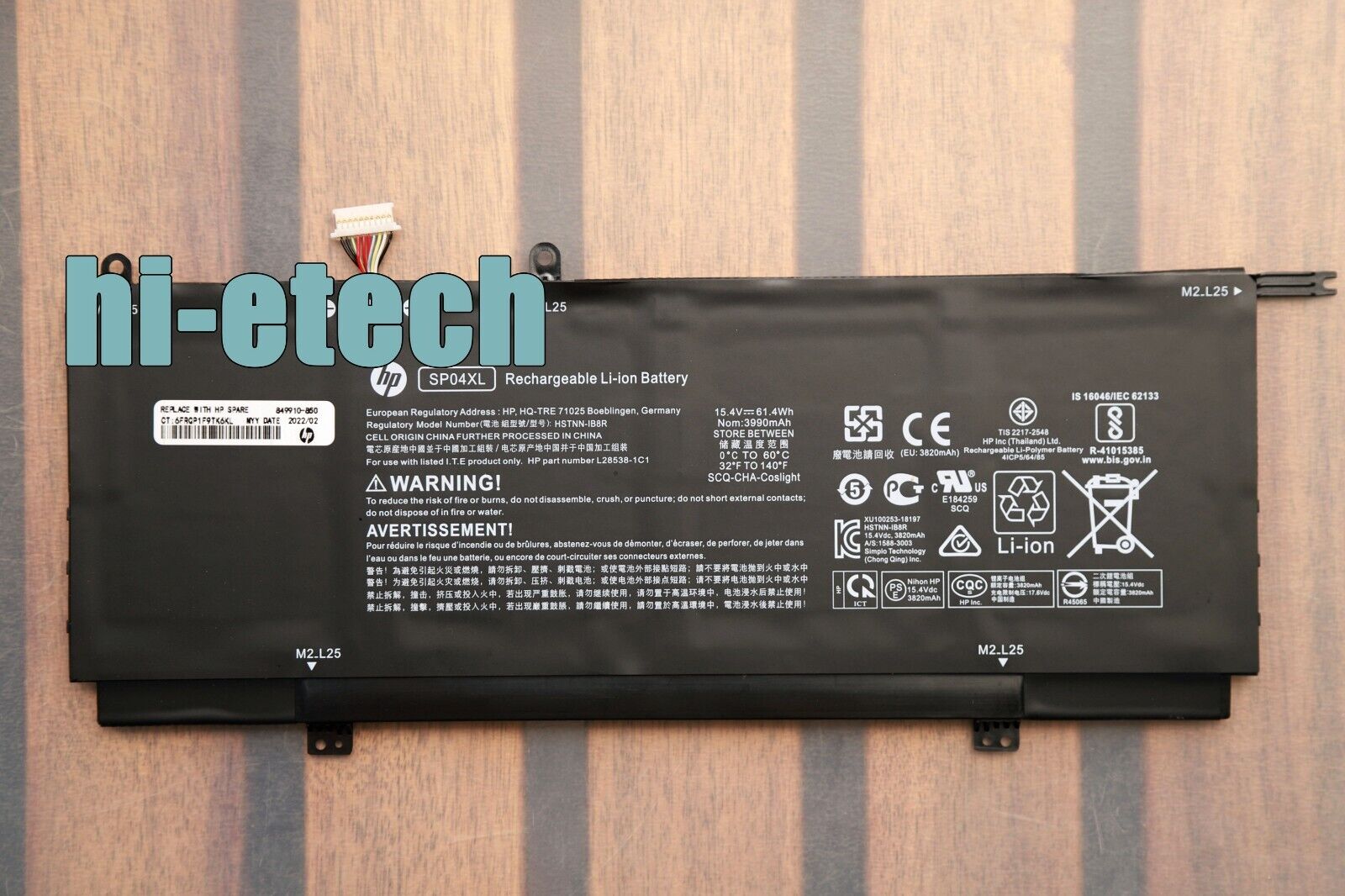 New Genuine SP04XL Battery for Spectre X360 13-AP0000NA HSTNN-IB8R HSTNN-OB1B
