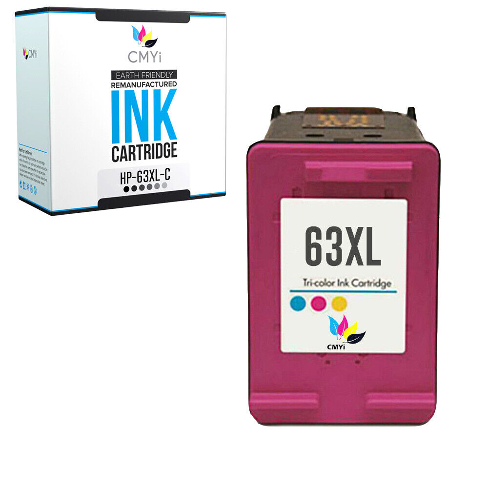 Compatible HP 63XL Color Ink Cartridge for OfficeJet 3830 4650 ENVY 4520 4522