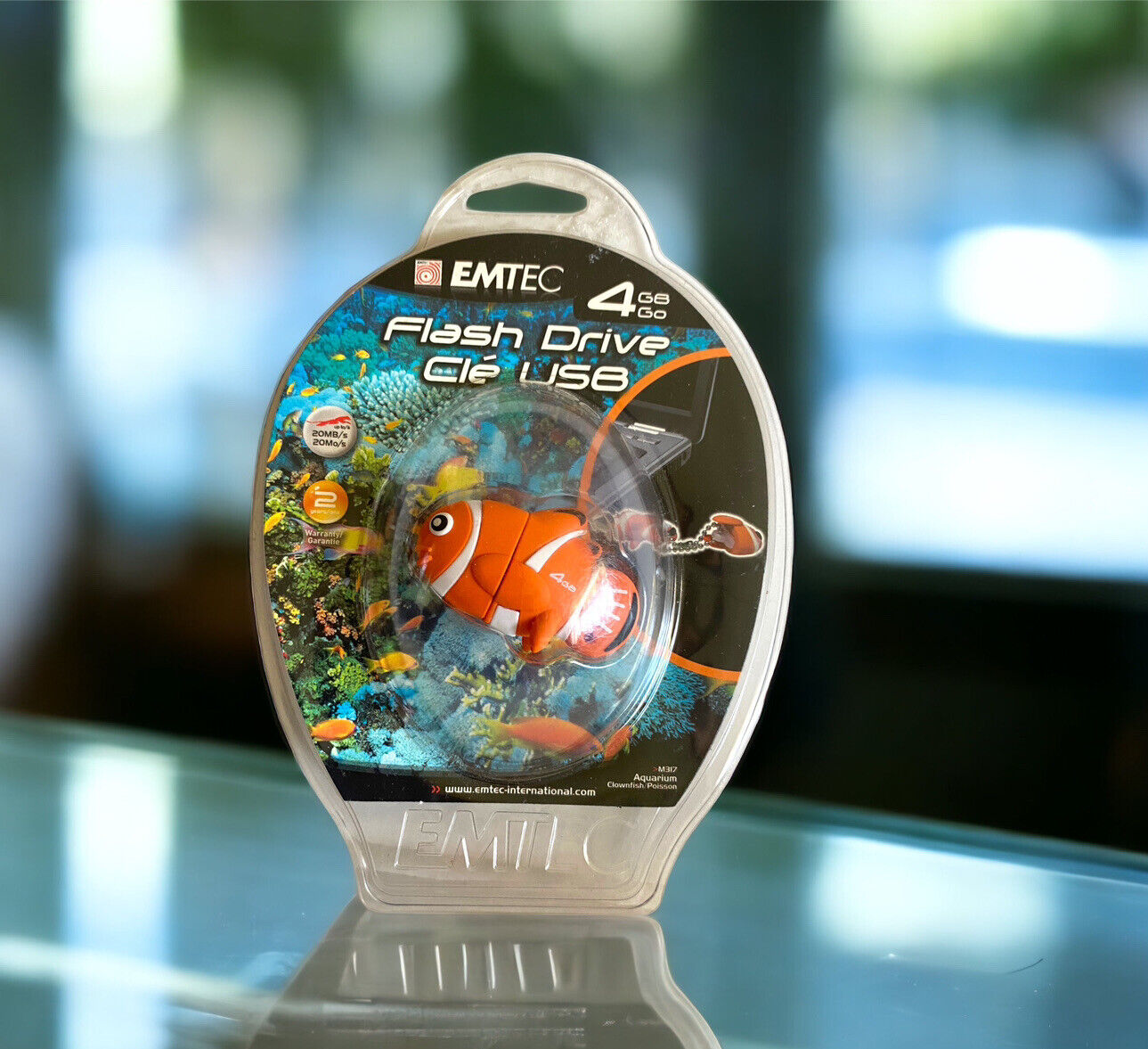 EMTEC Clownfish 4 GB USB Flash Drive factory sealed