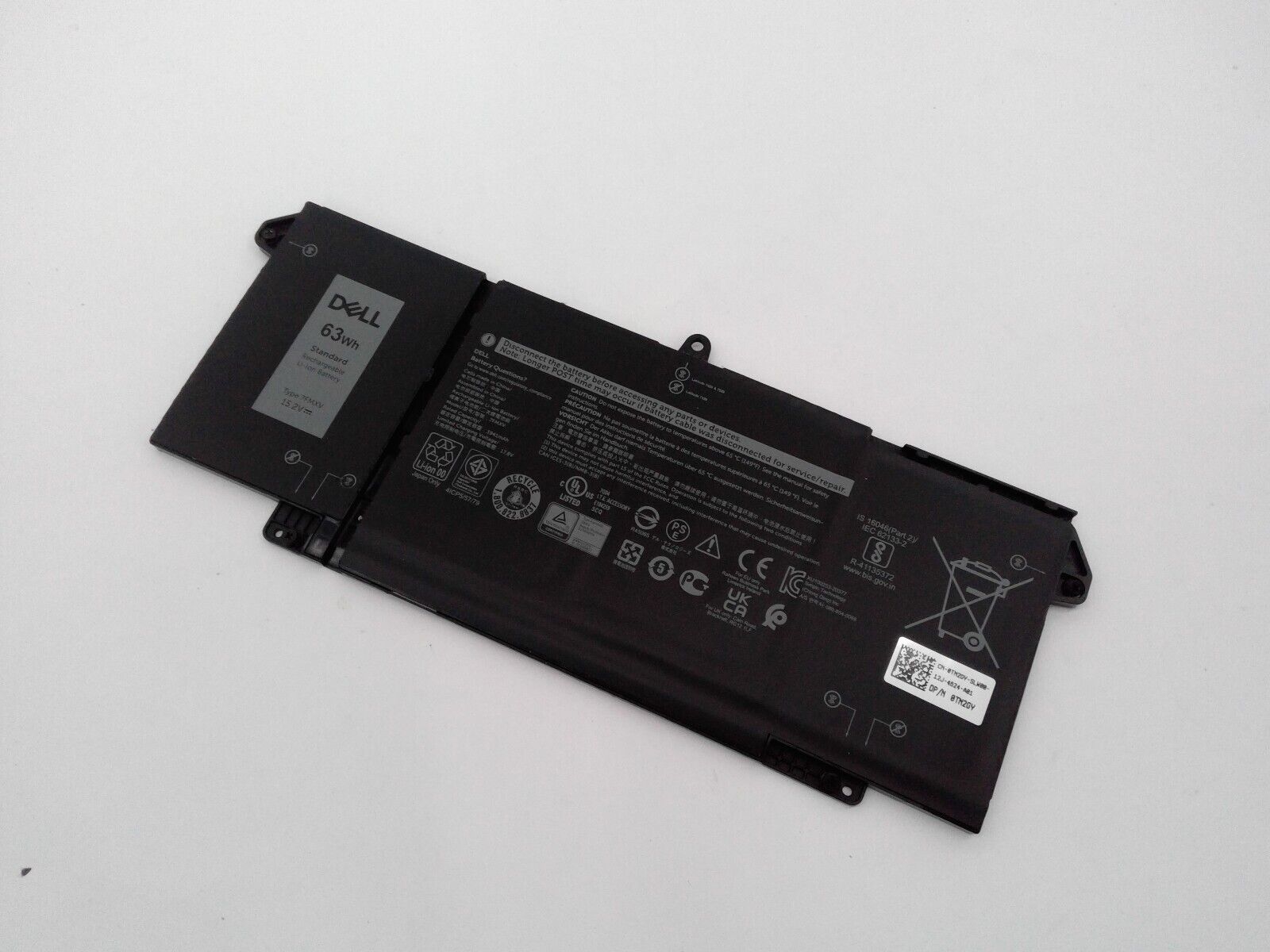 Genuine Dell Latitude 5320 7320 7420 7520 63Wh Laptop Battery 7FMXV 4M1JN TN2GY