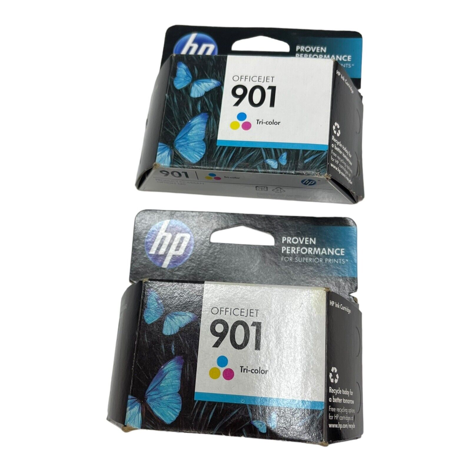 2 Packs Genuine HP 901 Tri-Color Ink Cartridge Factory Sealed Office Jet