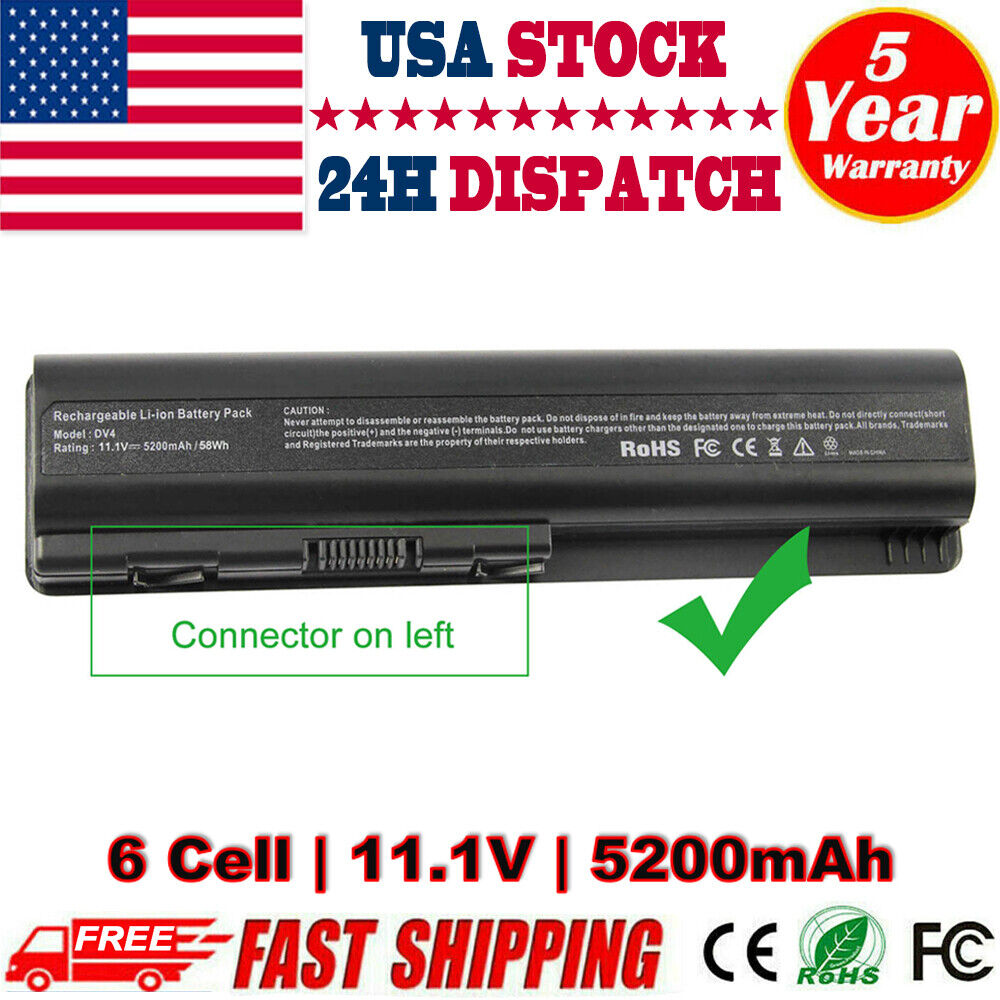 Spare Battery For HP Compaq DV4 484170-001 484171-001 485041-001 485041-003 Fast