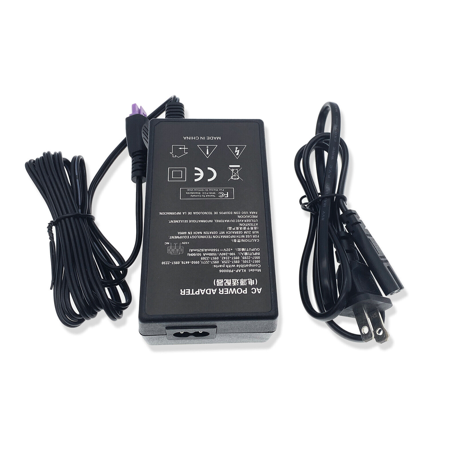 New For HP Photosmart C5180 C5183 C5185 C5188 C5190 AC Adapter Power Supply Cord