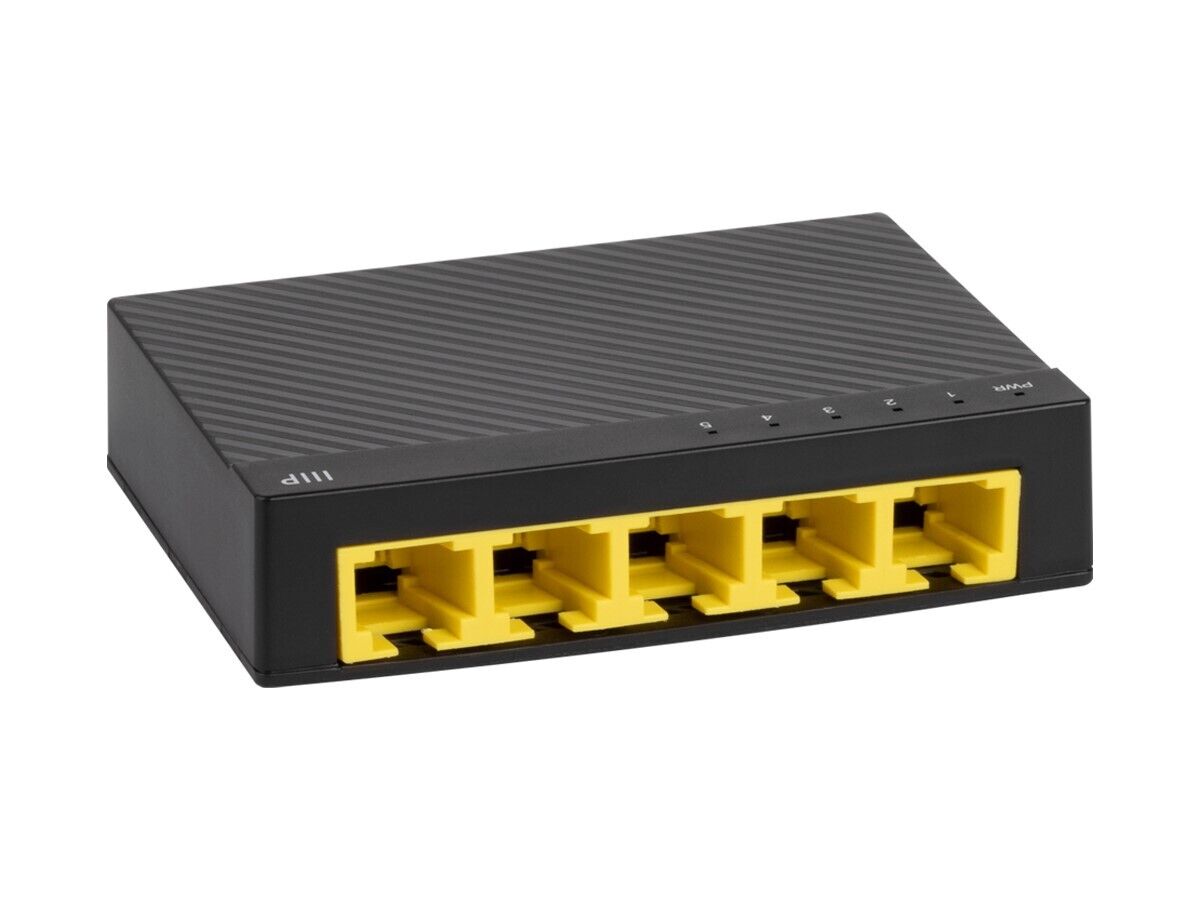 Monoprice 5-Port 10/100/1000Mbps Gigabit Ethernet Unmanaged Switch Network Hub