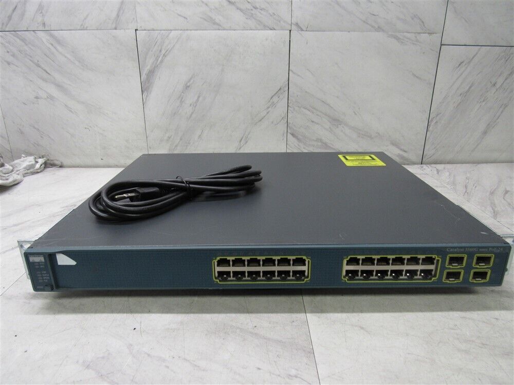 Cisco Catalyst 3560G Series PoE-24 Port Gigabit PoE Switch WS-C3560G-24PS-S