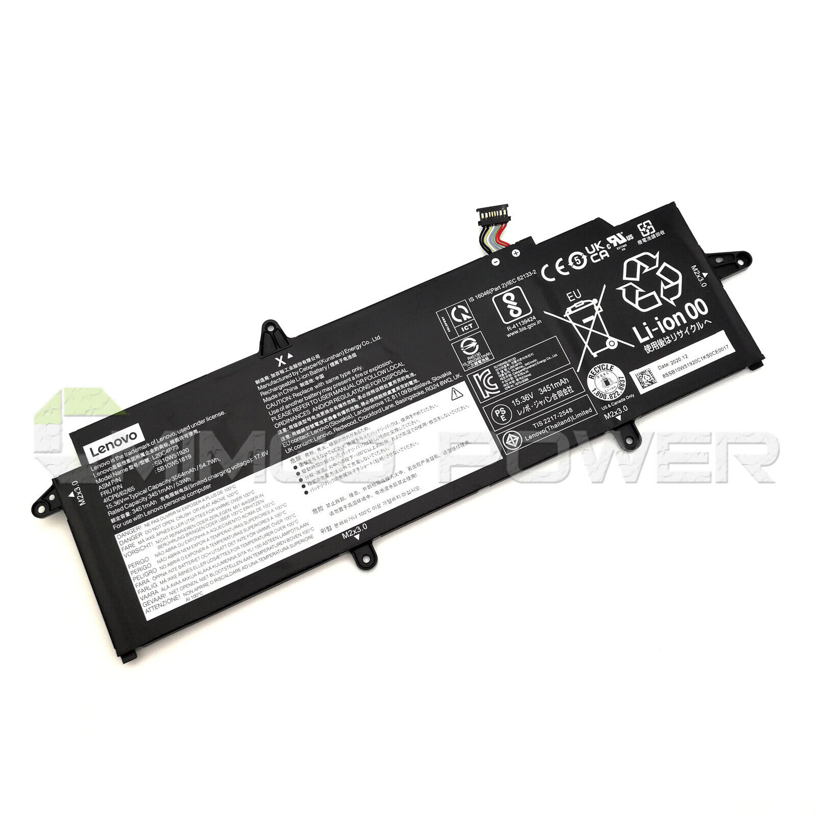 New Genuine L20C4P73 L20M4P73 L20D4P73 OEM Battery for Lenovo ThinkPad X13 Gen 2