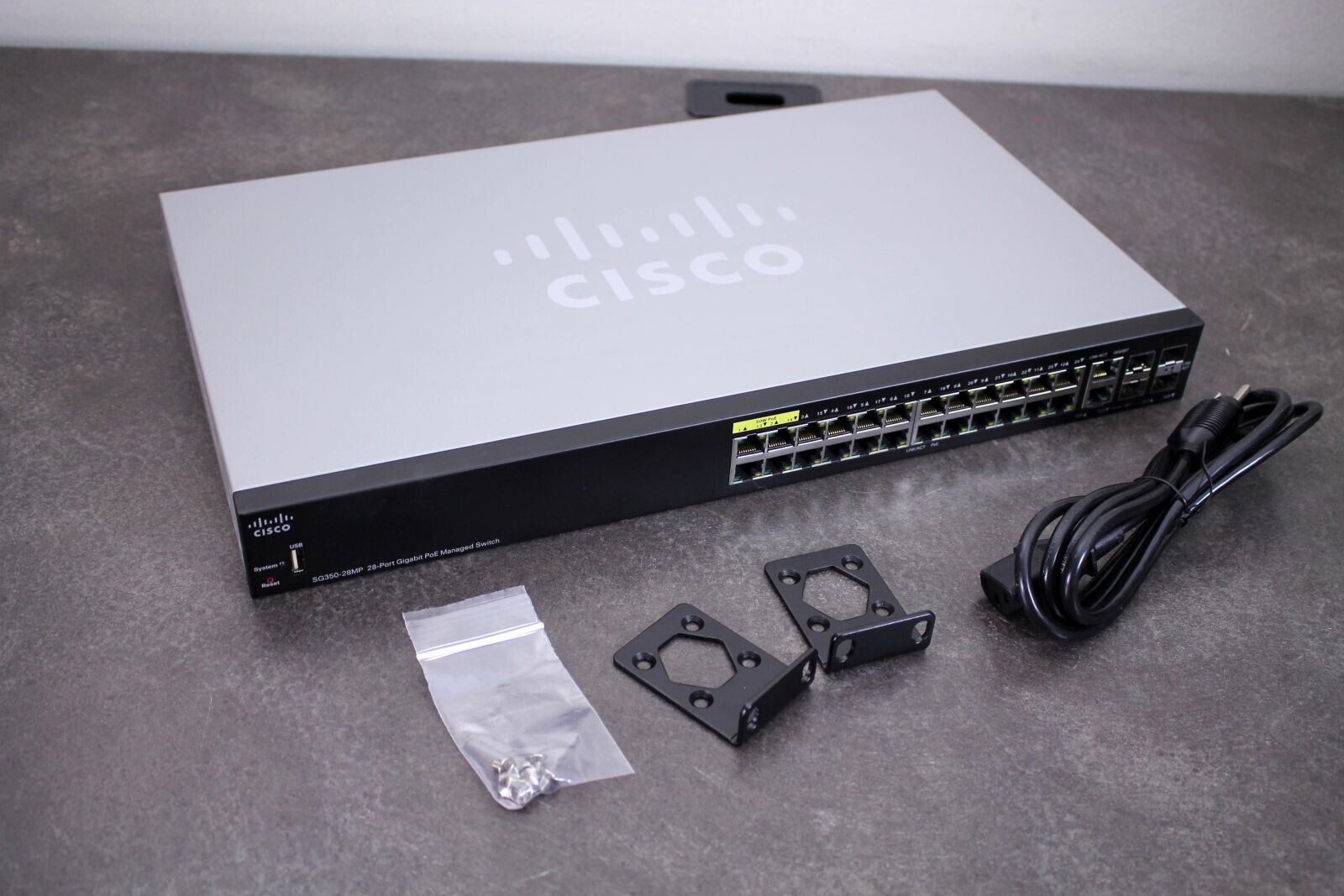 Cisco SG350-28MP 350 Series 28-Port PoE+ Managed Gigabit Ethernet Switch