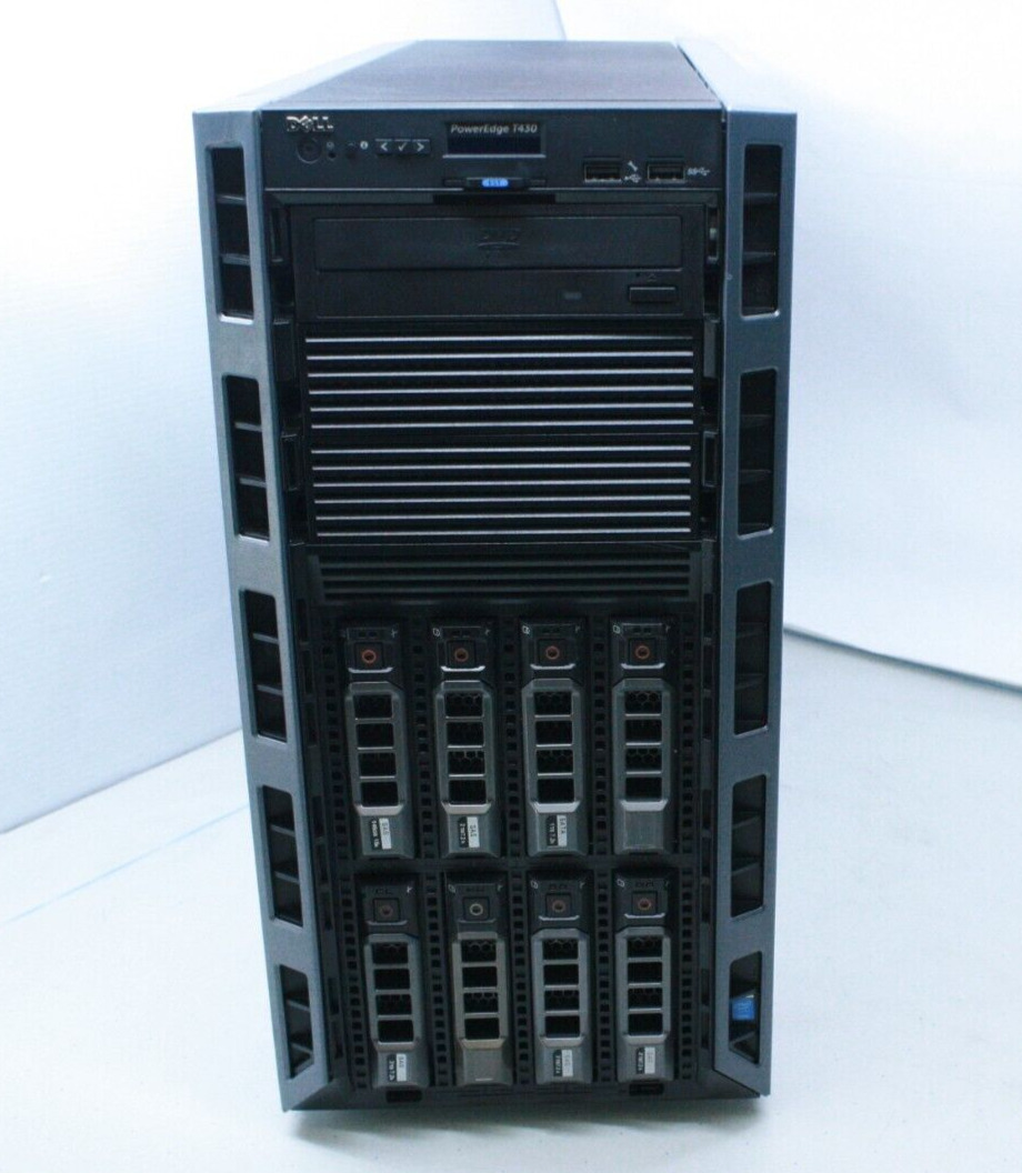 DELL POWEREDGE T430 8-BAY LFF  2X- E5-2630 V3 32GB NO HDD H730P IDRAC Exp.    T7
