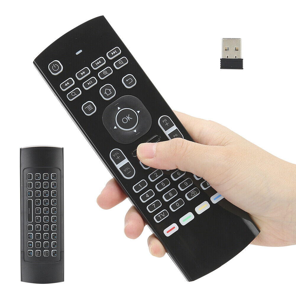 2.4GHz Wireless Keyboard Infrared Sensor Remote Control Air Mouse Backlight TV