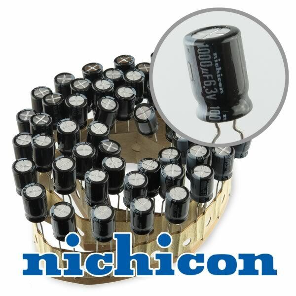 10x Nichicon VZ 1000uF 6.3v 8mm Low-ESR Capacitors caps 105C 0.49\