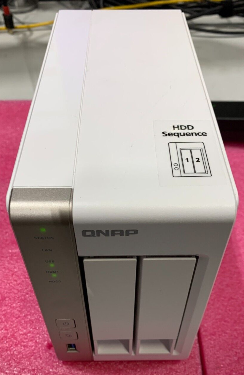 QNAP TS-251 2x 6TB SATA HDD, 2.41GHz 1GB RAM NAS SERVER W/ POWER SUPPLY