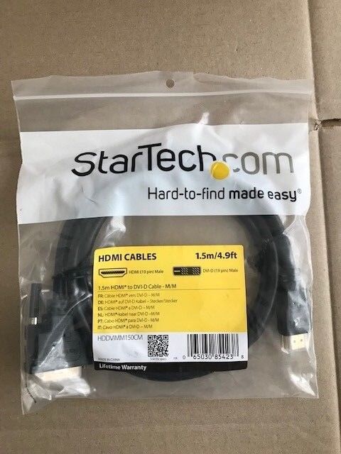 LOT OF 5 PER SALE BRAND NEW HDMI TO DVI-D CABLE M/M 1.5M IN LENGTH