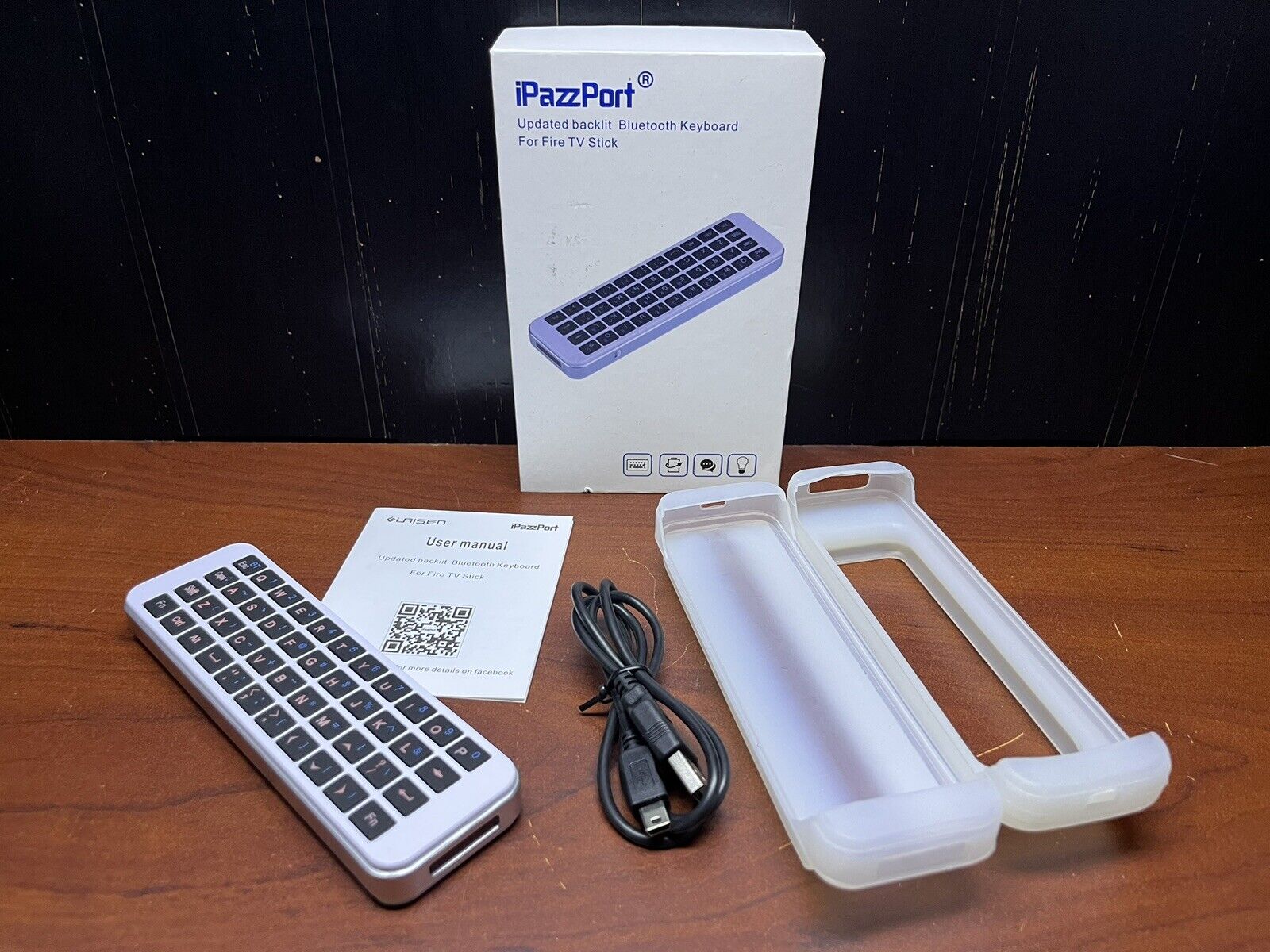 iPazzPort KP-810-30K Mini Wireless Keyboard for Fire TV Box USB Bluetooth Remote