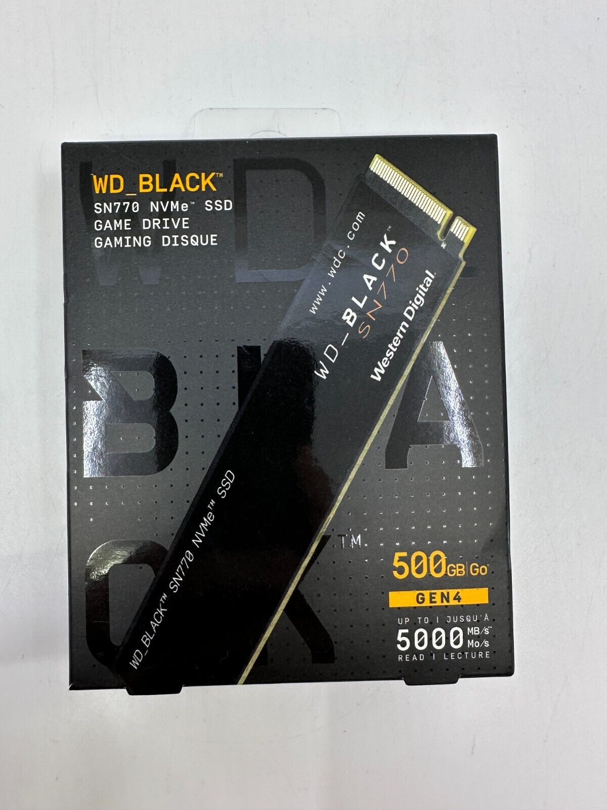 WD Black SN770 NVMe SSD Game Drive Gen4 500GB WDBBDL5000ANC-WRWM NEW