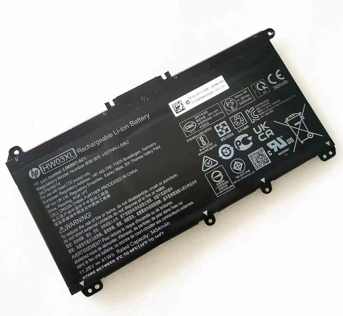 Genuine HW03XL Battery For HP Pavilion 15-EG EH 17-CN CP HSTNN-IB90 L96887-AC1