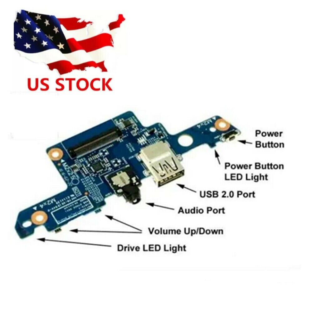 USB Audio Jack Power Button Board HP ENVY X360 M6-AQ M6-AQ105dx 856808-001 Parts