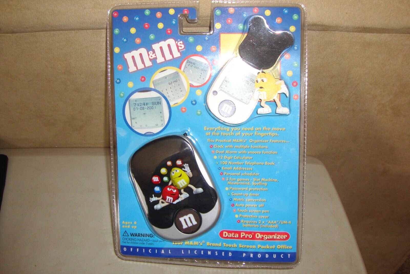 M&M's Data Pro Organizer Touch Screen With Pen  SEALED