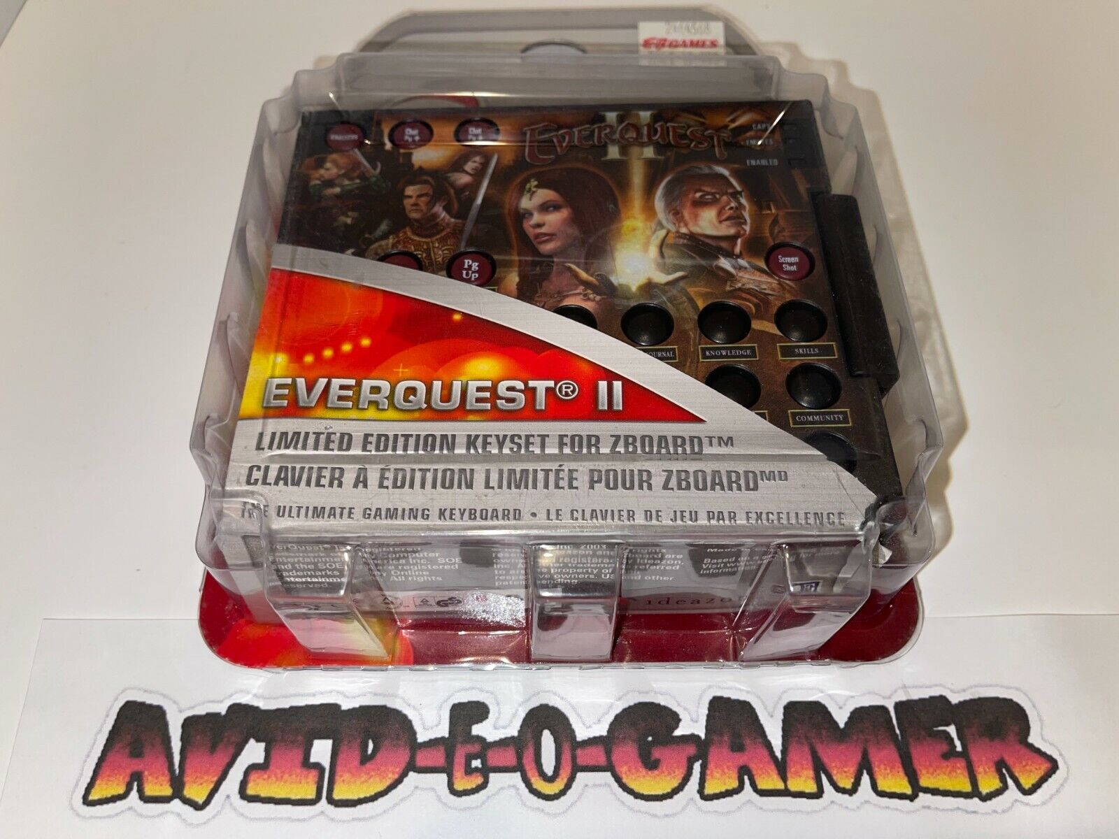 Everquest II 2 Zboard Limited Edition Gaming Keyboard Keyset NEW