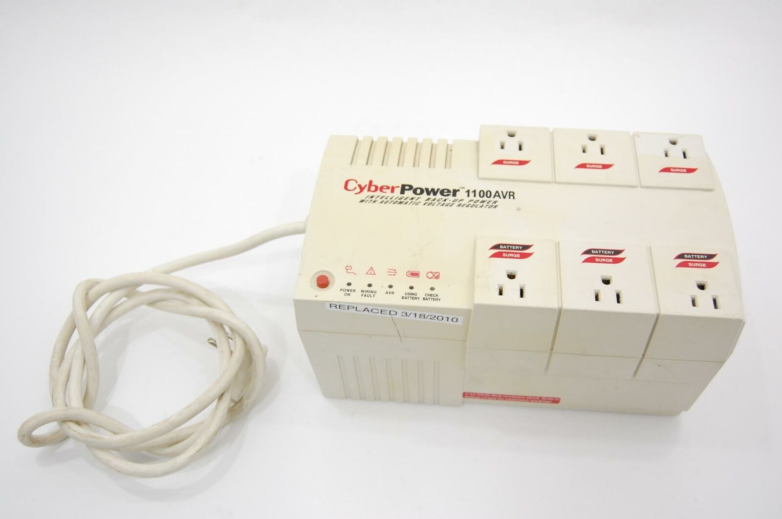 CyberPower CPS1100AVR 6 Outlet Battery Backup Surge Protection NO BATTERIES