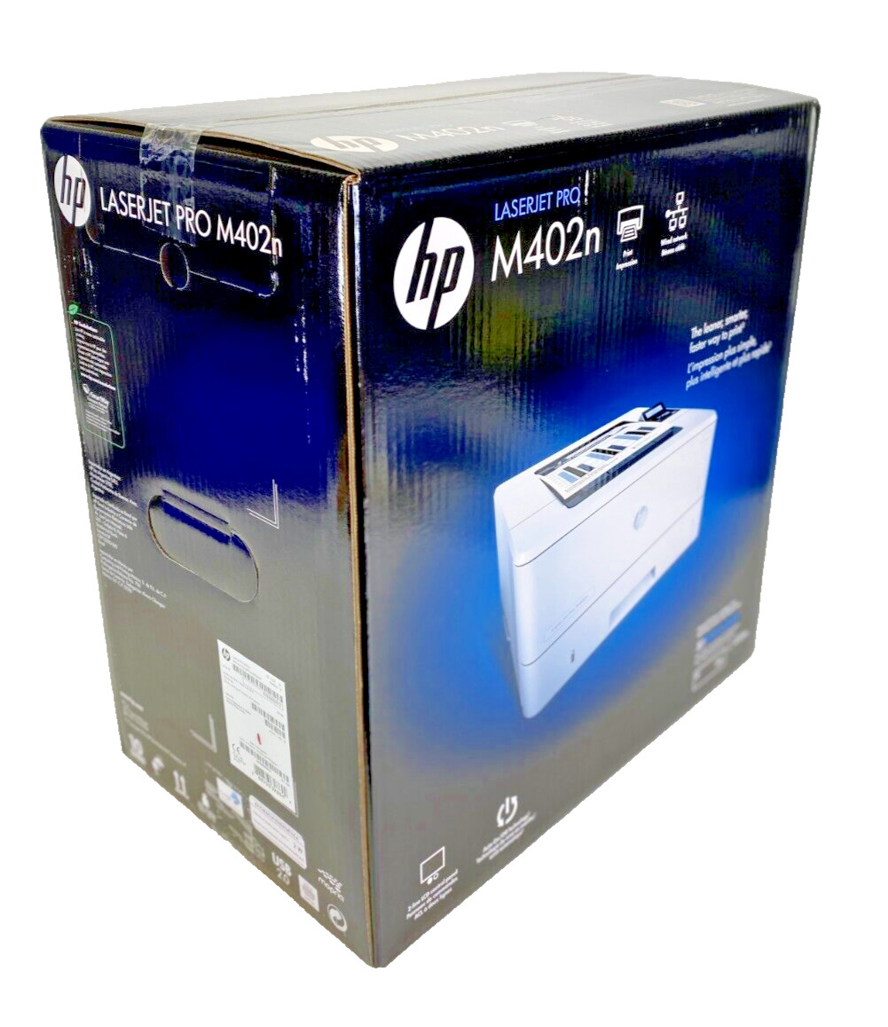 HP LaserJet Pro M402n Monochrome Laser Printer OEM Black and White (New Sealed)