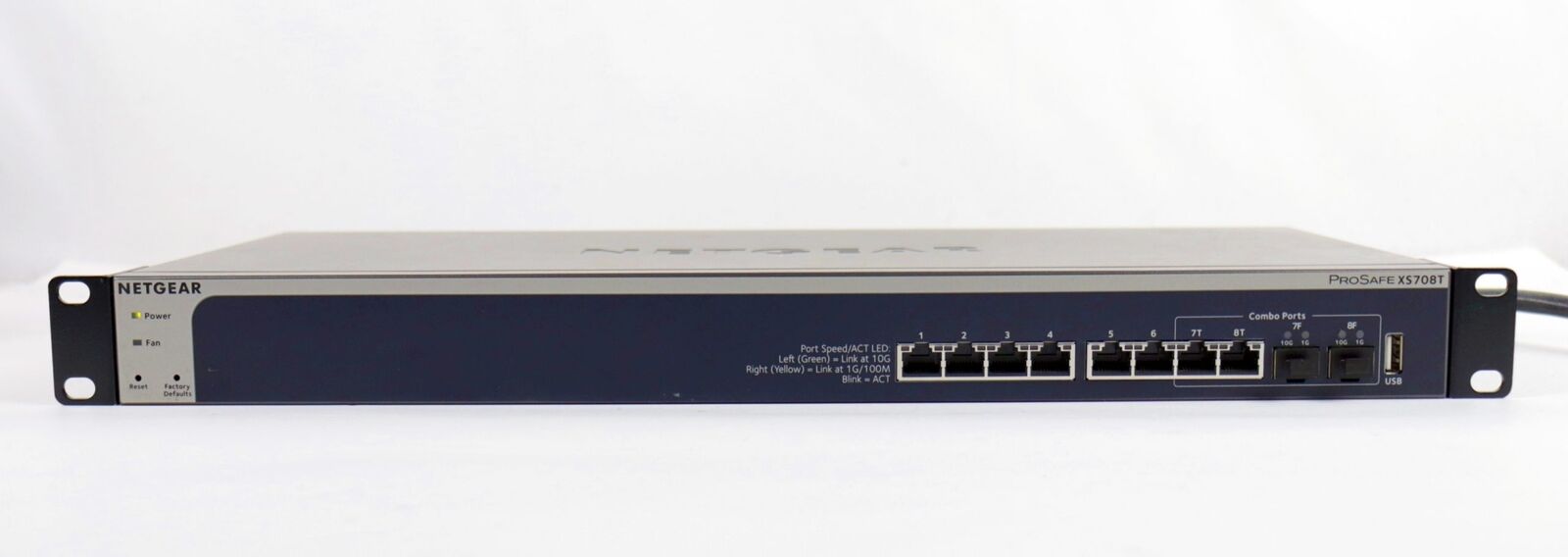 Netgear ProSAFE 8-Port 10-Gigabit Smart Managed Switch XS708T