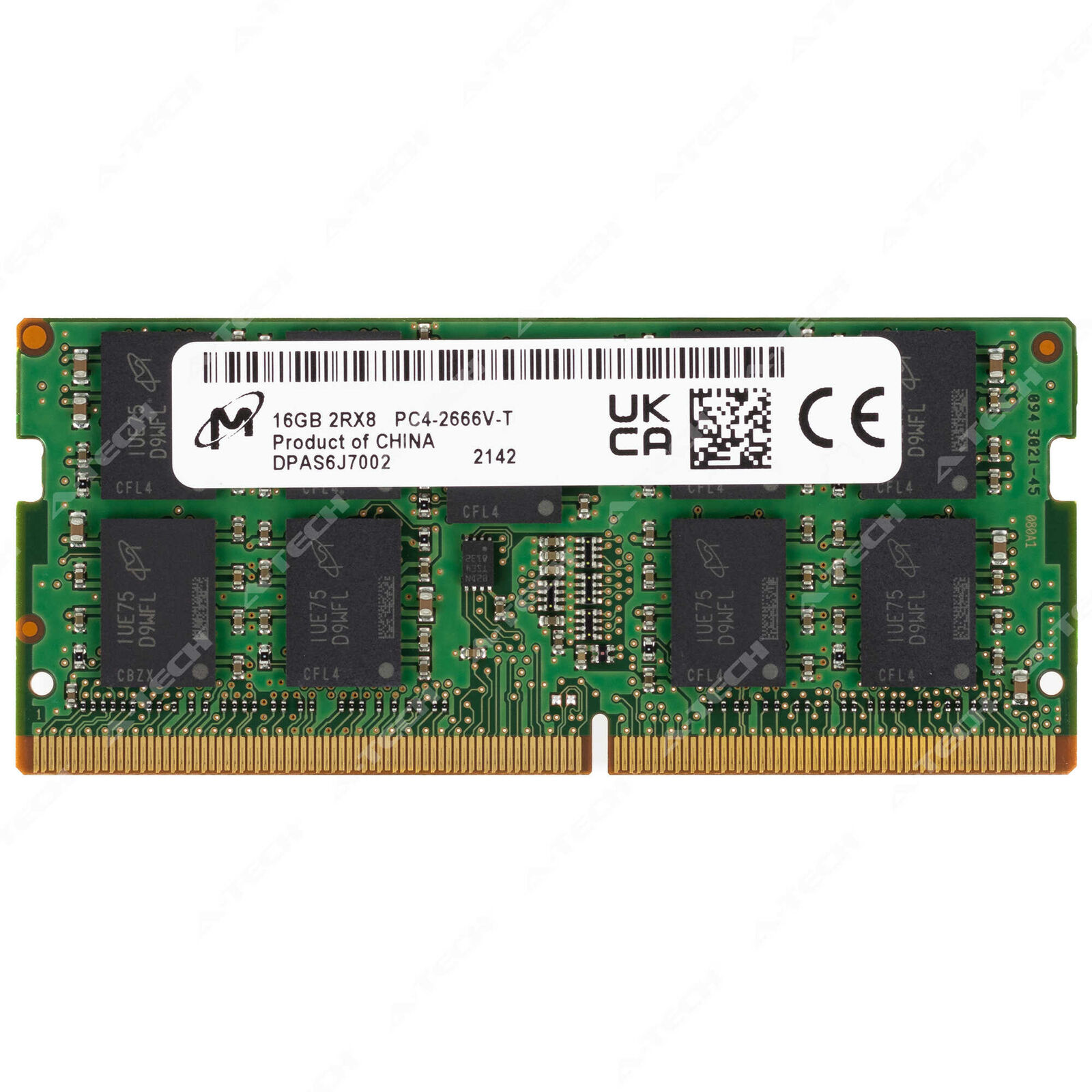 Micron 16GB DDR4-2666 ECC SODIMM MTA18ASF2G72HZ-2G6E1 Server Memory RAM