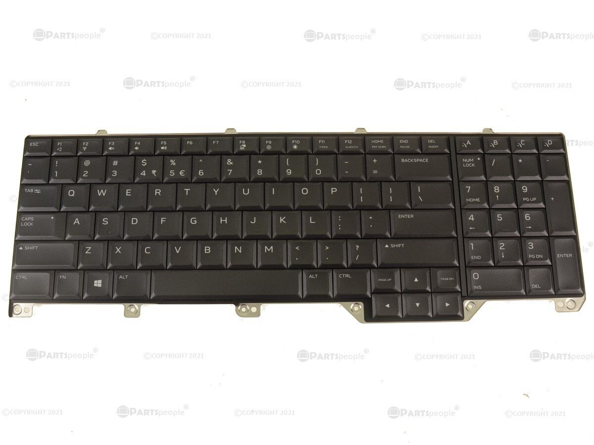 New US INTL OEM Alienware Area-51m Backlit Laptop Keyboard Assembly WYFCV