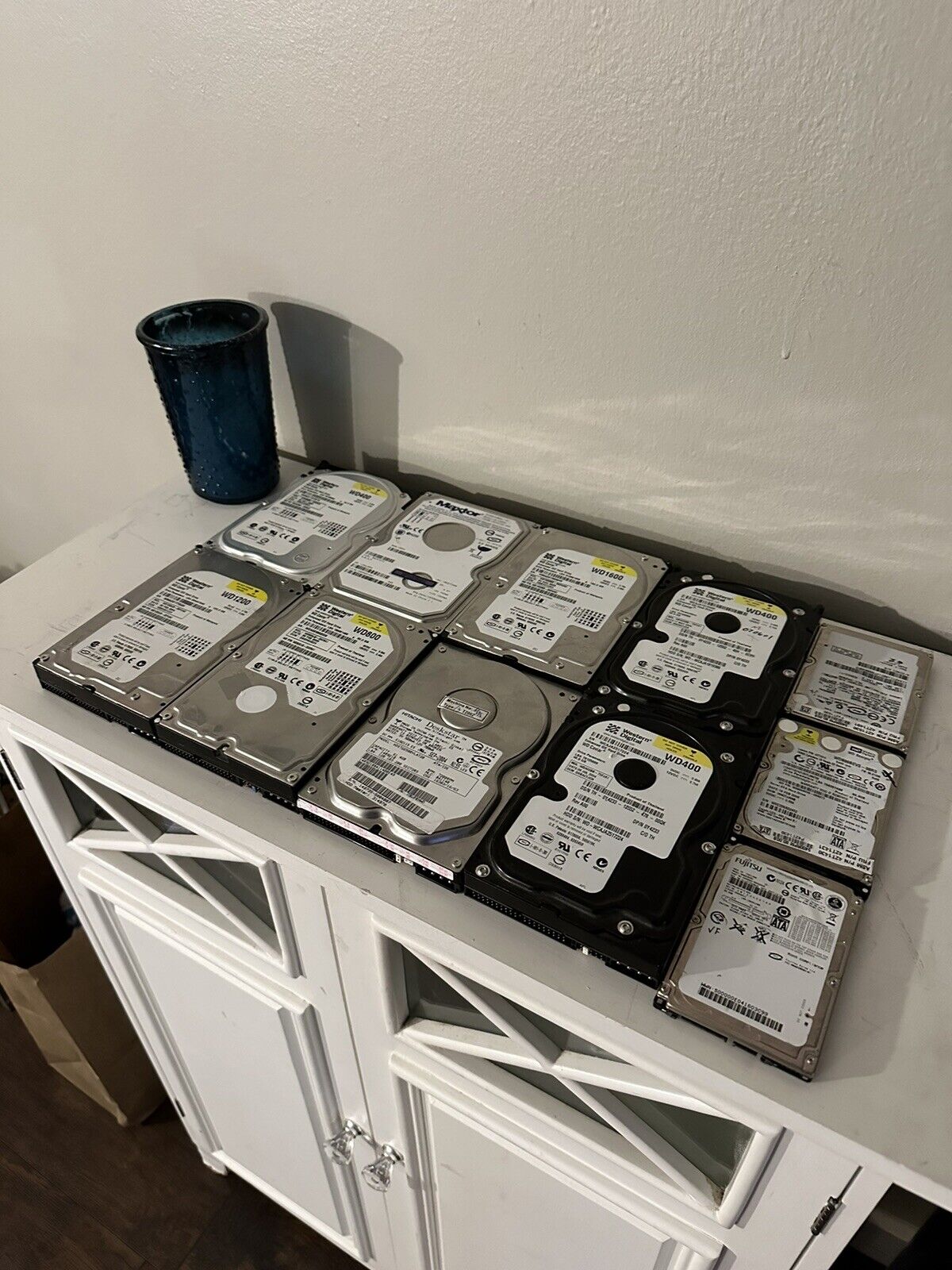 Mixed Lot of 11 Used Working Laptop & Desktop Hard Drives From Old Computers