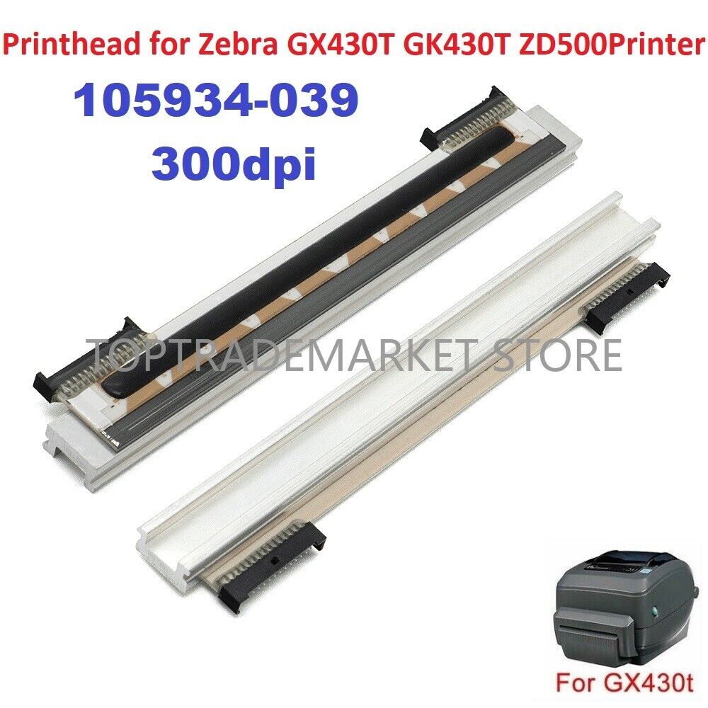 105934-039 New Printhead Zebra GX430T GK430T ZD500 Thermal Label Printer 300dpi
