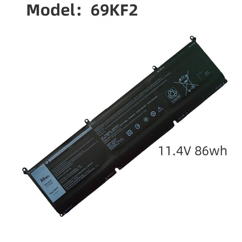69KF2 Battery for Dell XPS 15 9500 Precision 5550 Alien ware M15 M17 11.4V 86Wh