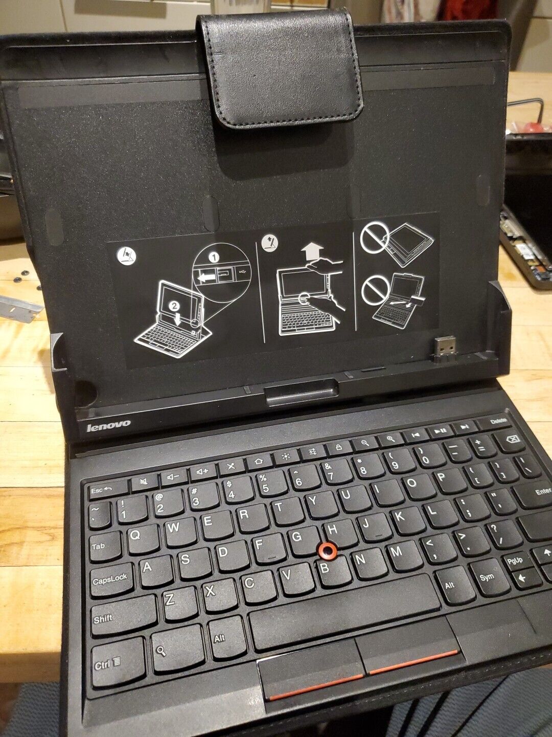 Lenovo Thinkpad Tablet 1838 Folio Keyboard, Genuine Really Cool Rare