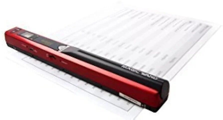 NEW VuPoint Magic Wand Handheld Scanner RED Portable Memory Card PDS ST415R VPS