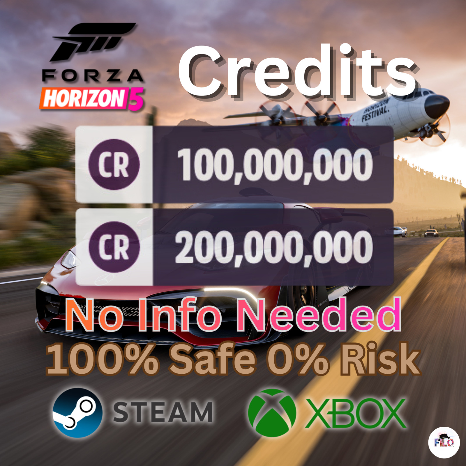 Forza Horizon 5 Credits | 100M/200M/272M | XBOX | PC | STEAM (see description)