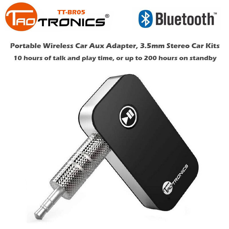 TaoTronics TT-BR05 Bluetooth Receiver/Car Kit Wireless Audio Adapter SB43