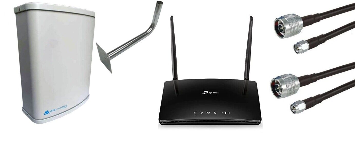 TP LINK MR6400 ROUTER WIFI DIRECTIONAL FULL INSTALATION KIT wifi 10dBi MIMO kit
