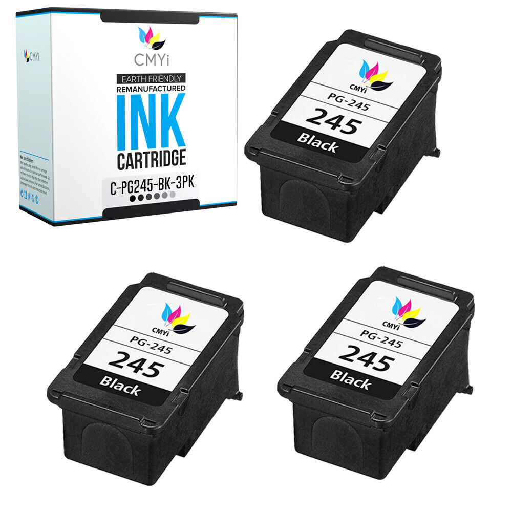 3PK PG-245 Ink Cartridge for Canon PIXMA TS202 TS302 TS3120 TS3122 MX490 TR4520