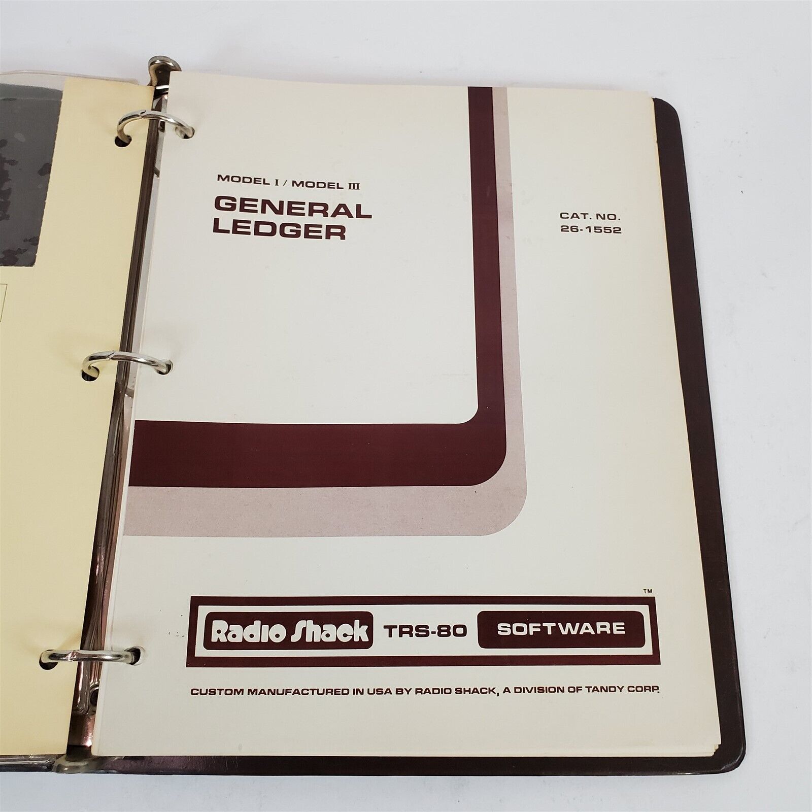 VTG 1981 Original TRS-80 Model I / III General Ledger Software & Manual 26-1552