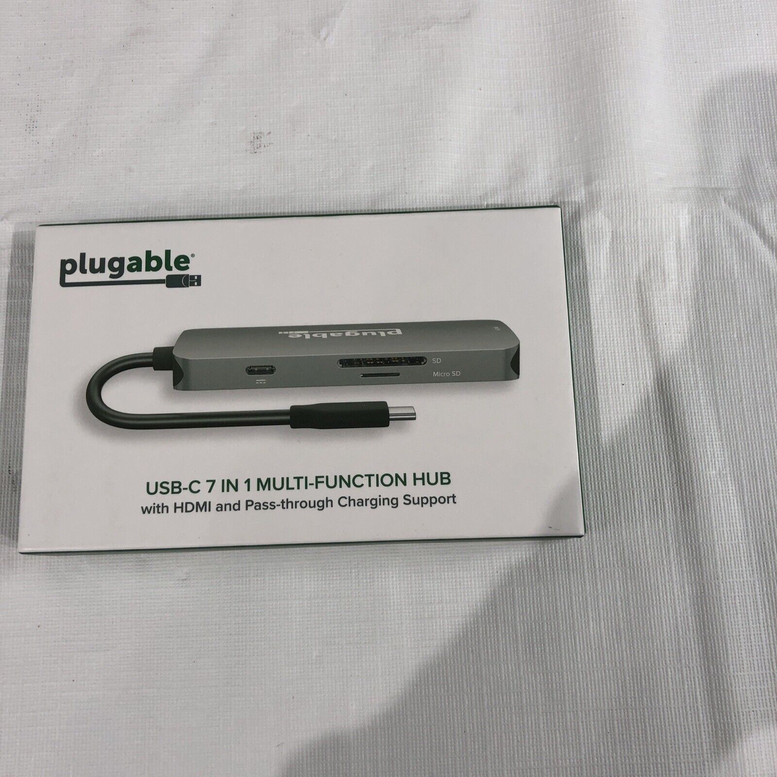 Plugable USB-C Hub 7-in-1, USB C Hub Compatible with Mac, Windows, Chromebook