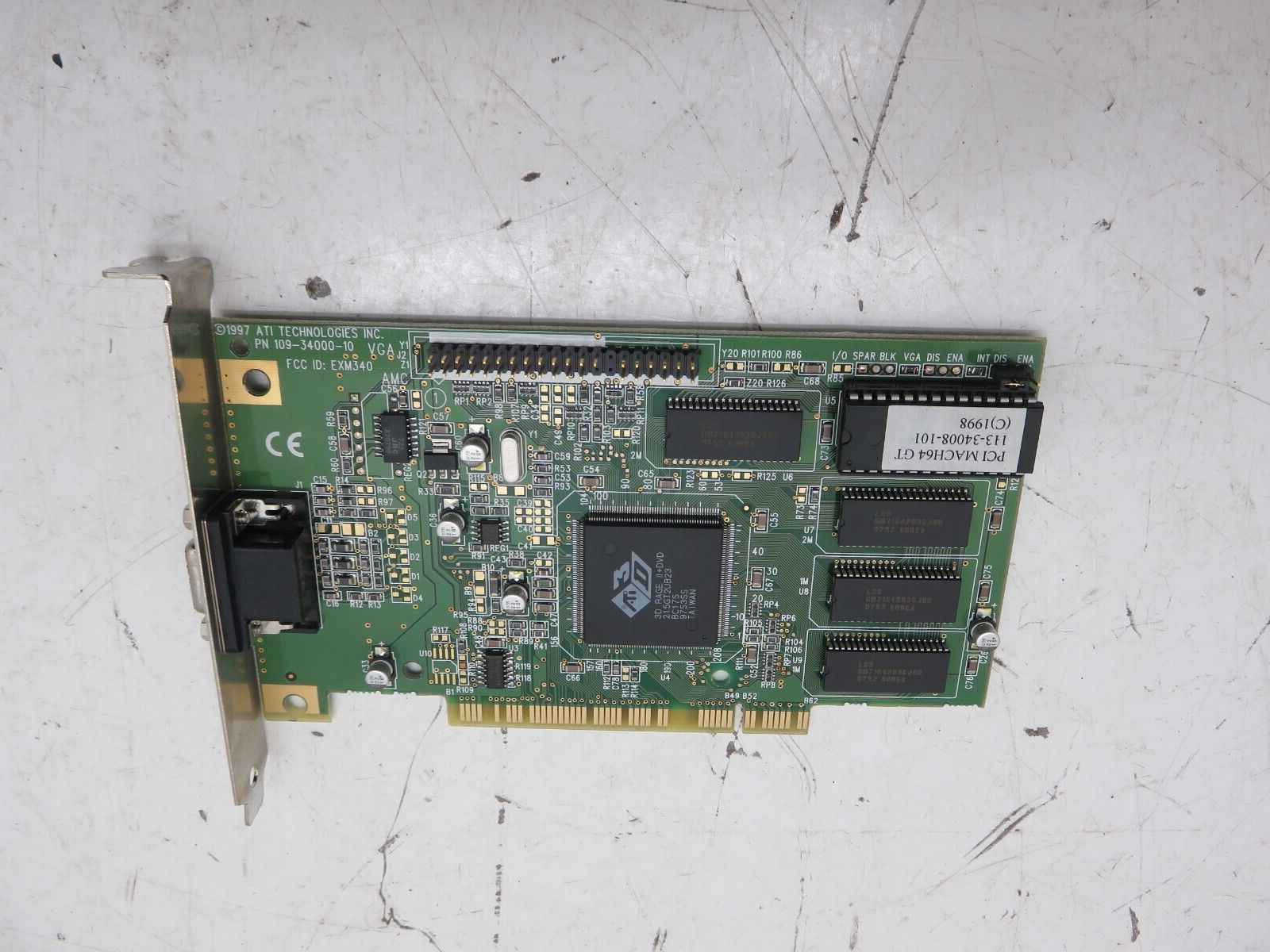 ATI 109-34000-10 3D Rage PCI VGA Video Graphics Card