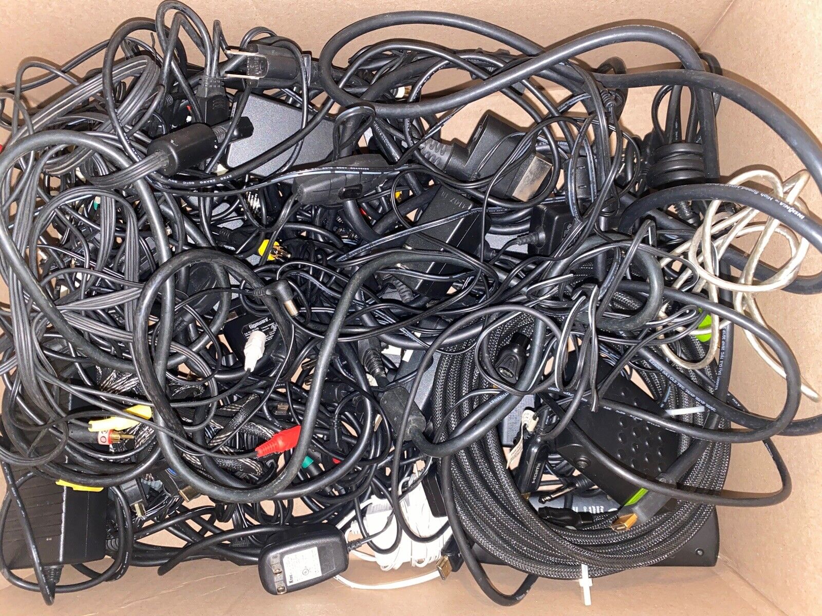 LOT of 50+ 3-Prong AC Adapters Power Cords Etc.. Nice lot Every Cord Here